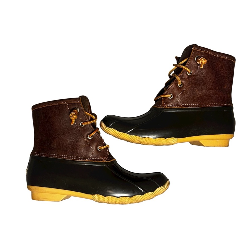 Sperry waterproof rubber boots